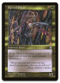 Spined Sliver (LP) Stronghold STH Magic MTG - Image 1