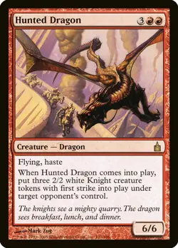 1x Hunted Dragon - NM English MTG - Ravnica - Image 1