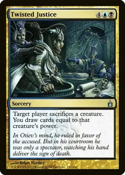 1x Twisted Justice - NM English MTG - Ravnica - Image 1
