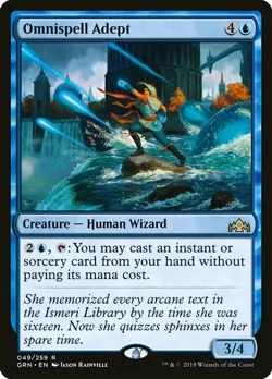 1x Omnispell Adept - NM English MTG - Guilds of Ravnica - Image 1