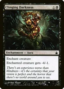 1x Clinging Darkness - NM English MTG - Ravnica - Image 1