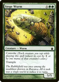 1x Siege Wurm - NM English MTG - Ravnica - Image 1