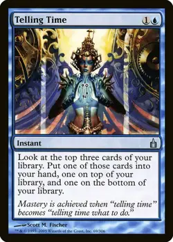 1x Telling Time - NM English MTG - Ravnica - Image 1