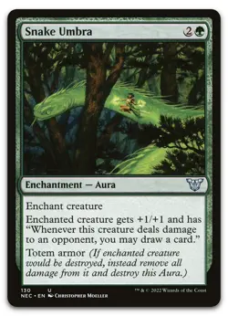 Snake Umbra #130 (LP) Kamigawa Neon Dynasty NEC Magic MTG - Image 1