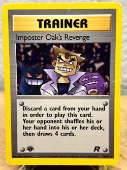 Team Rocket Imposter Oak's Revenge 76/82 Uncommon Pokemon 1st Edition MP/HP - Image 1