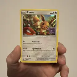 Eevee 48/68 Hidden Fates Holo Pokemon Holo Rare - Image 1