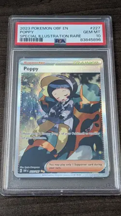 POPPY 2023 Pokemon #227/197 PSA 10 GEM-MINT Obsidian Flames SIR Graded! - Image 1