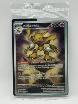 Pokemon TCG | Alakazam MEP # 009 Mega Evolution Black Star Promo **SEALED** - Image 1