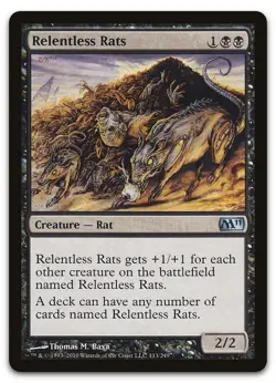 Relentless Rats #113 (LP) Magic 2011 M11 Magic MTG - Image 1