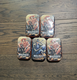 ONE PIECE CARD GAME - Mini TIN PACK Lot Of 5 Tins Set VOL. 2 Art Set - Image 1