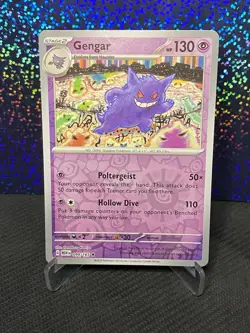 Pokemon Gengar 094/165 Sv: Scarlet & Violet 151 Reverse Holo Card NM *Komiya Art - Image 1