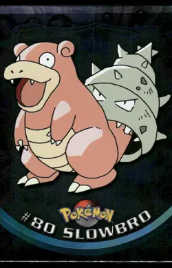 Pokemon Cards Slowbro #80 Topps Chrome Trading Cards Series HOLO 2 Holo NM - Image 1