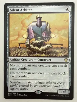 Silent Arbiter x1 MTG Commander 2020 1x Magic Water Damage - Image 1