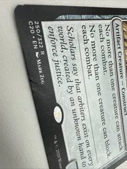 Silent Arbiter x1 MTG Commander 2020 1x Magic Water Damage - Image 5