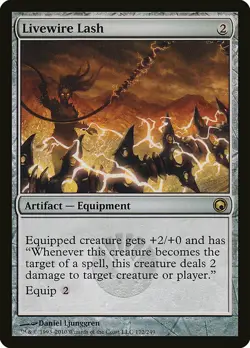 1x Livewire Lash - NM English MTG - Scars of Mirrodin - Image 1