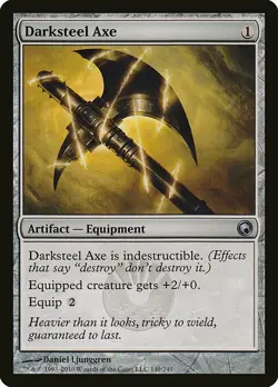 1x Darksteel Axe - NM English MTG - Scars of Mirrodin - Image 1