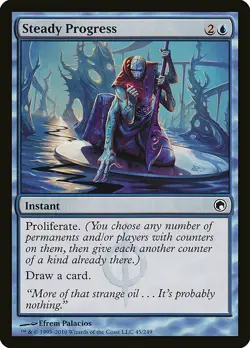 1x Steady Progress - NM English MTG - Scars of Mirrodin - Image 1