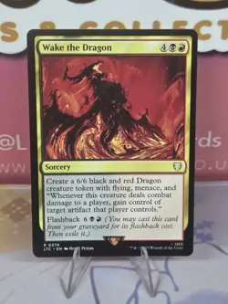 Wake the Dragon R 0074 Tales of Middle-Earth Commander Magic: The Gathering NM - Image 1