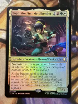 FOIL Toph, the First Metalbender (0247) MTG Avatar Airbender Commander - NM/Mint - Image 1