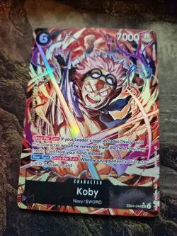 Koby EB04-044 SR Alt Art Adventure On Kami’s Island | One Piece Card English - Image 1