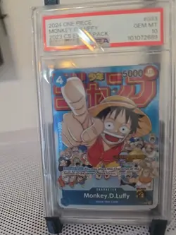 2024 One Piece 2023 CS Event Pack Monkey D. Luffy Promo #P-033 PSA 10 - Image 1