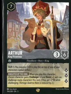 Disney Lorcana - Shimmering Skies #194/204 Arthur - Image 1