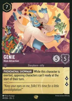 Disney Lorcana - Shimmering Skies #49/204 Genie - Image 1