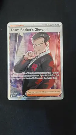 Team Rocket's Giovanni DRI 225/182 Ultra Rare Pokemon Card - Image 1