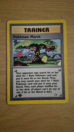 Pokemon TCG Neo Genesis Pokemon March 1st Edition Trainer Card - Image 1
