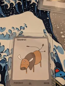 Pokenot Taurus Tauros #00128 Dysfunctional Passholder Card 151 NM Pokemon Card - Image 2