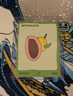 Pokenot 151 Weepinseed 0070 Dysfunctional Passholders Pokemon Parody NM Card - Image 1