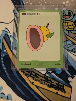 Pokenot 151 Weepinseed 0070 Dysfunctional Passholders Pokemon Parody NM Card - Image 3