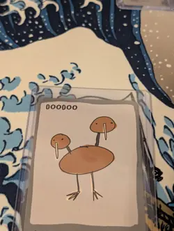 Pokenot Doodoo #0084 (Doduo) Dysfunctional Passholder 151 Pokemon Parody NM Card - Image 2