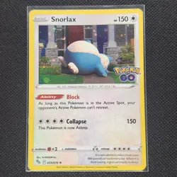 Snorlax - 055/078 - Cosmos Holo - Pokemon GO - Pokemon Card - NM/M - Image 1