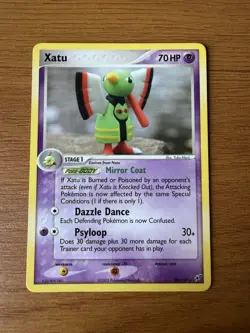 Pokemon Xatu 70HP Deoxys 29/107 Rare Regular Stage 1 TCG Card - Image 1