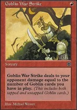1x Goblin War Strike Heavy Play MTG Magic - Kid Icarus - - Image 1