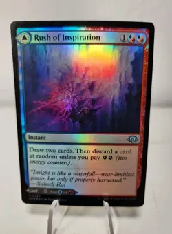 Rush Of Inspiration / Old Growth Grove Foil Misprint Magic The Gathering MH3 - Image 1