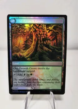 Rush Of Inspiration / Old Growth Grove Foil Misprint Magic The Gathering MH3 - Image 2