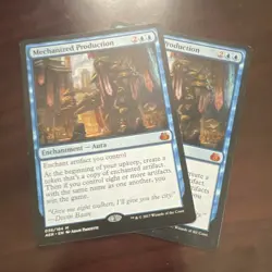Magic: The Gathering Mechanized Production x2 Enchantment Aura Aether Revolt Bl… - Image 1