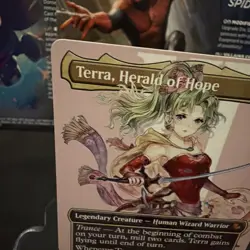 Mtg. Terra, Herald of Hope. Borderless. Final Fantasy. Pack Fresh non foil - Image 2