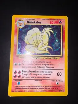 Card Pokemon Ninetales 12/102 Set Base Holo Cards Pokemon ITA - Image 2