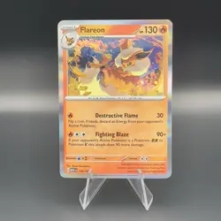 Pokemon TCG Flareon 136/165 Holo Rare Scarlet & Violet 151 - Near Mint - Image 1