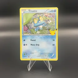 Pokemon TCG Froakie 22/25 McDonald’s 25th Anniversary Holo Rare - Near Mint - Image 1