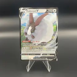 Pokemon TCG Dubwool V 153/192 SWSH Rebel Clash Ultra Rare - Near Mint - Image 1