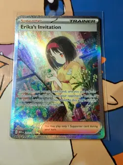 Pokemon SV 151 Erika's Invitation 203/165 Special Illustration Rare NM Pokemon - Image 1