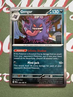 Gengar #050/088 Mega Evolution Perfect Order Rare Holo Pokemon NM TCG Pack Fresh - Image 1