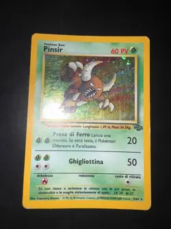Pokemon Pinsir 9/64 Jungle Rara Holo Unlimited Wizards ITA Carte Vintage - Image 1