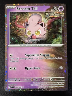 Scream Tail 77/162 - Temporal Forces - COSMOS HOLO - NM Pokemon TCG - Image 1