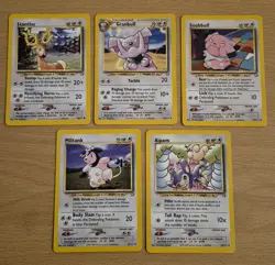 Pokemon TCG Neo Genesis Miltank Granbull Snubull Aipom Stantler bundle - Image 1
