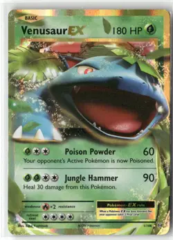 Pokemon Venusaur EX 1/108 Holofoil XY - Evolutions Ultra Rare - Image 1